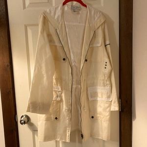 Diane Gilman 100% silk hooded jacket